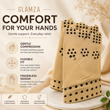 Load image into Gallery viewer, Glamza Magnetic Arthritis Gloves – Fingerless Compression Support Gloves
