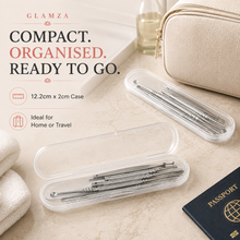 Load image into Gallery viewer, Glamza 6 Piece Stainless Steel Ear Wax Removal Kit with Portable Case