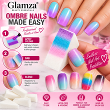 Load image into Gallery viewer, Glamza Nail Art &amp; Makeup Sponges – 10 Pack Latex-Free Cosmetic Wedges