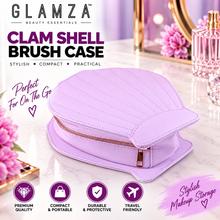 Load image into Gallery viewer, Glamza 10 Piece Makeup Brush Set with Clam Shell Case – Synthetic Cosmetic Brushes