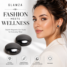 Load image into Gallery viewer, Glamza 2-in-1 Ear Studs &amp; Magnetic Slimming Studs – Fashion Meets Wellness