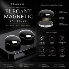 Load image into Gallery viewer, Glamza 2-in-1 Ear Studs &amp; Magnetic Slimming Studs – Fashion Meets Wellness