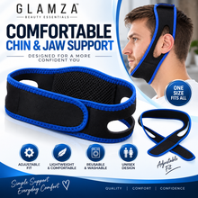 Load image into Gallery viewer, Glamza Adjustable Anti-Snore Chin Strap – Breathable Night Time Jaw Support for Men &amp; Women
