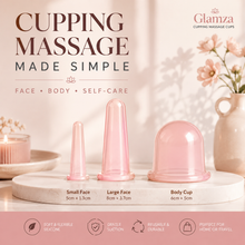 Load image into Gallery viewer, Glamza Cupping Massage Cups – Silicone Face &amp; Body Massage Cups