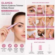 Load image into Gallery viewer, Glamza Electric Eyebrow Trimmer and Body Shaver