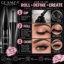Load image into Gallery viewer, Glamza Black Roller Wheel Eyeliner – Precision Beauty for Every Look