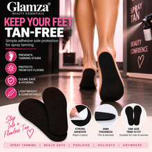 Load image into Gallery viewer, Glamza Tanning Sticky Feet – Pair of Protective Adhesive Soles