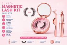 Load image into Gallery viewer, Glamza Magnetic Eyeliner &amp; Magnetic Eyelash Kit with Applicator Tweezer | Diamond or Allure Styles