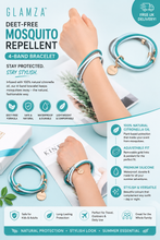 Load image into Gallery viewer, Glamza “Deet Free” Mosquito Repellent Bracelets