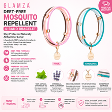 Load image into Gallery viewer, Glamza “Deet Free” Mosquito Repellent Bracelets