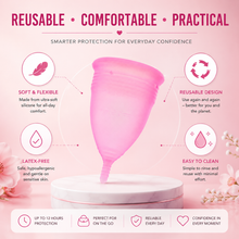 Load image into Gallery viewer, Women’s Menstrual Cup – Eco-Friendly &amp; Comfortable with Free Delivery