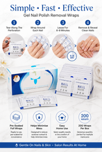 Load image into Gallery viewer, Gel Nail Polish Foil Removal Wraps – Easy, Safe &amp; Salon-Quality Removal with Free UK Delivery x200