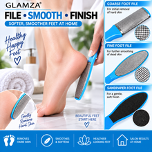 Load image into Gallery viewer, Glamza 10pc Foot Care Pedicure Kit – Callus Remover, Foot Files &amp; Nail Care Set
