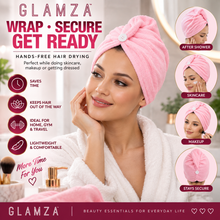 Load image into Gallery viewer, Glamza Microfibre Rapid Dry Hair Towel - Short Hair