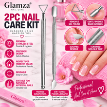 Load image into Gallery viewer, Gel Polish Nail Scraper with Triangle Head &amp; 2 in 1 Nail Scraper and Cuticle Pusher - 2pc Set