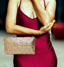 Load image into Gallery viewer, Glamza Dazzling Sequin Handbag &amp; Makeup Bag – Stylish &amp; Versatile | FREE UK Delivery