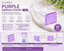 Load image into Gallery viewer, Glamza Purple Derma Stamp 1.0mm – Professional Microneedling Tool for Acne Scars, Wrinkles &amp; Skin Rejuvenation