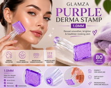 Load image into Gallery viewer, Glamza Purple Derma Stamp 1.0mm – Professional Microneedling Tool for Acne Scars, Wrinkles &amp; Skin Rejuvenation