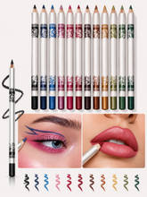 Load image into Gallery viewer, 12pc Smoothing Multi Shade Lip Liner &amp; Eye Liner Set - Free UK Postage