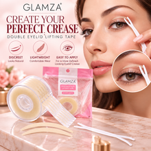 Load image into Gallery viewer, Glamza Double Eyelid Lifting Tape – Self-Adhesive Clear Beige Eyelid Strips with Applicator Fork