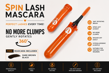 Load image into Gallery viewer, Spin Lash Electric Rotating Mascara – 360° Precision Lash Brush with Mascara Included
