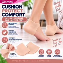 Load image into Gallery viewer, Soft Gel Silicone Heel Protectors – Pain Relief, Anti-Crack &amp; Callus Softening – Free UK Delivery