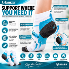 Load image into Gallery viewer, Plantar Fasciitis Compression Socks – Arch &amp; Heel Support Sports Socks
