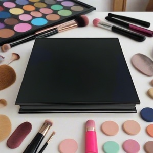 4pc Slim Handbag Glitter Eyeshadow Palette with Magnetic Flip-Top Closure