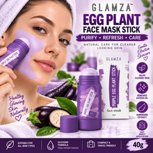 Load image into Gallery viewer, Glamza Aubergine Face Mask Skin Stick – 40g Purifying Clay Masks