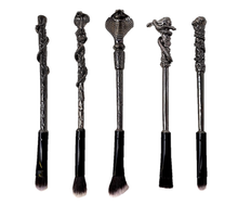 Load image into Gallery viewer, Harry Potter Inspired Makeup Brush Sets 5pc or 10pc - 3 Designs