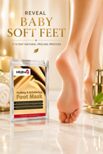 Load image into Gallery viewer, Infinitive Beauty Peeling &amp; Exfoliating Foot Masks | Removes Hard Skin, Calluses &amp; Dead Skin | 1 Pair Per Pack