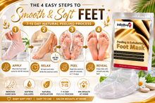 Load image into Gallery viewer, Infinitive Beauty Peeling &amp; Exfoliating Foot Masks | Removes Hard Skin, Calluses &amp; Dead Skin | 1 Pair Per Pack