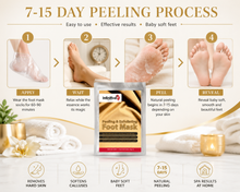 Load image into Gallery viewer, Infinitive Beauty Peeling &amp; Exfoliating Foot Masks | Removes Hard Skin, Calluses &amp; Dead Skin | 1 Pair Per Pack