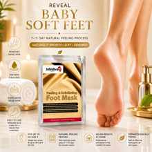 Load image into Gallery viewer, Infinitive Beauty Peeling &amp; Exfoliating Foot Masks | Removes Hard Skin, Calluses &amp; Dead Skin | 1 Pair Per Pack