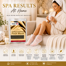 Load image into Gallery viewer, Infinitive Beauty Peeling &amp; Exfoliating Foot Masks | Removes Hard Skin, Calluses &amp; Dead Skin | 1 Pair Per Pack