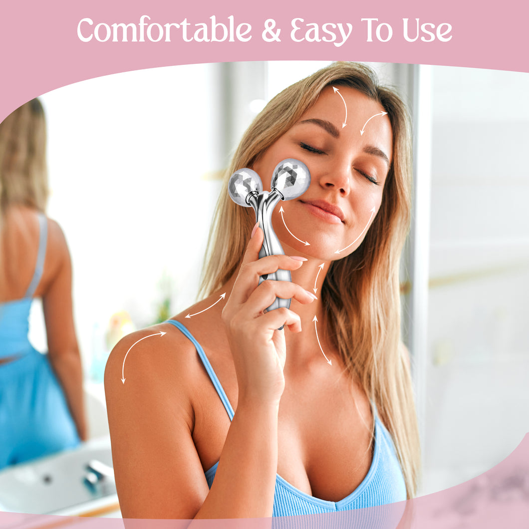Glamza 3D Body & Facial Massage Rollers