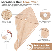 Load image into Gallery viewer, Glamza &#39;Speed Dry&#39; Adult Size Hair Towel