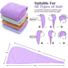 Load image into Gallery viewer, Glamza &#39;Speed Dry&#39; Adult Size Hair Towel