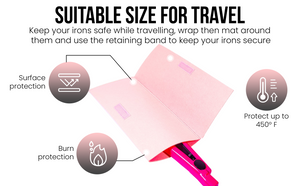 Glamza Heatproof Hair Straightening Mats - 4 Colours!!