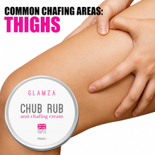 Load image into Gallery viewer, Glamza Chub Rub Anti-Chafing Cream in 50ml, 100ml &amp; 150ml with Aloe Vera - Full Body Solution for Sports, Running, Hand and Feet