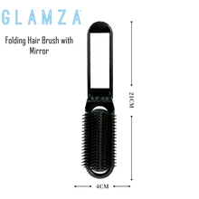 Load image into Gallery viewer, 2 in 1 Folding Detangle Hair Brushes with Mirror - Rectangle