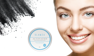 Unisex Glamza Activated Charcoal Toothpaste, Powder & Bamboo Toothbrush - Mint