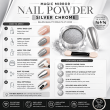 Load image into Gallery viewer, Magic Mirror Effect Nail Powder Chrome