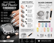 Load image into Gallery viewer, Magic Mirror Effect Nail Powder Chrome
