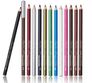 Glamza 12pc Velvet Smoothing Lip and Eyeliner Pencils