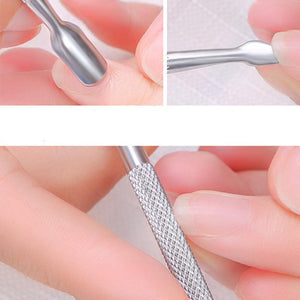 Glamza 2 in 1 Double Ended Cuticle Pusher and Scraper