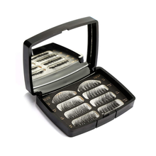 Load image into Gallery viewer, Glamza Magnetic False Eyelashes in Case with Mirror &amp; Applicator – Reusable, Easy-to-Apply, Glue-Free Lashes