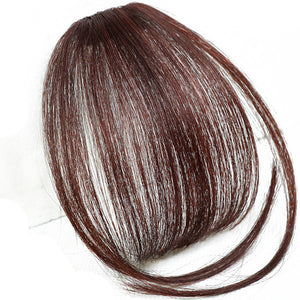 Glamza Clip In Hair Bangs With & Without Sideburns - Thinner Hair
