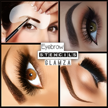 Load image into Gallery viewer, Glamza Eyebrow Stencils 3, 6 or 9 Pack