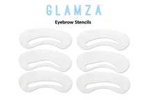 Load image into Gallery viewer, Glamza Eyebrow Stencils 3, 6 or 9 Pack